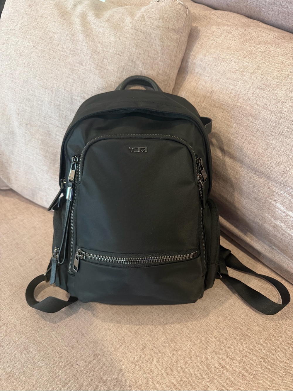 Tumi Celina (Medium) Black Nylon Travel Backpack with Gunmetal Hardware - Picture 8 of 12